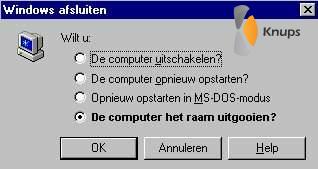 computer uit het raam gooien